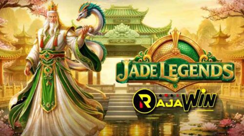 Tampilan slot Jade Legends Pragmatic Play bertema keagungan batu giok dan mitologi oriental.