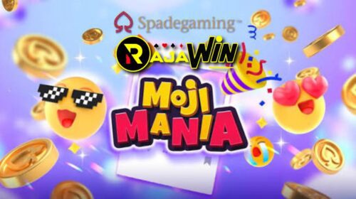 Tampilan slot Moji Mania Spadegaming bertema karakter emoji ekspresif yang lucu dan berwarna-warni