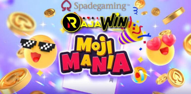 Tampilan slot Moji Mania Spadegaming bertema karakter emoji ekspresif yang lucu dan berwarna-warni