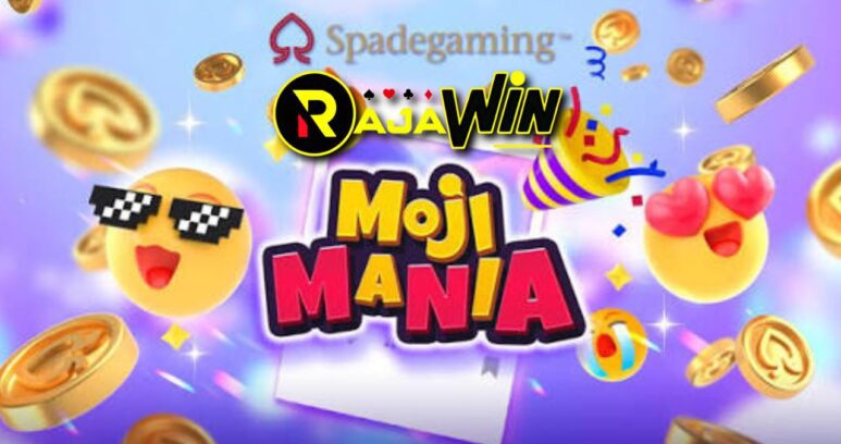 Tampilan slot Moji Mania Spadegaming bertema karakter emoji ekspresif yang lucu dan berwarna-warni