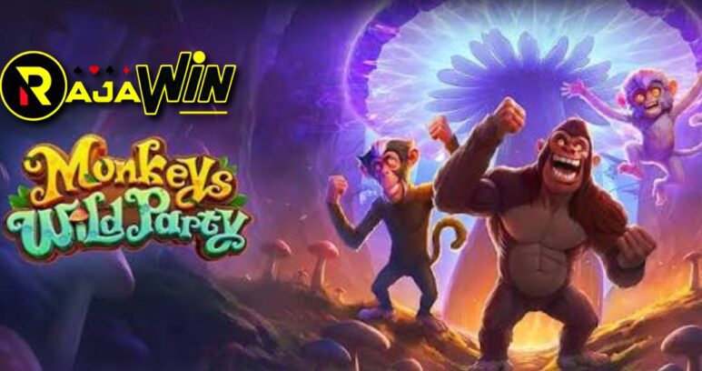 Panduan trik menang bermain slot online Monkeys Wild Party PG Soft bertema pesta hutan hari ini.