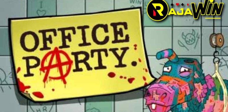 Keseruan visual game slot Office Party dari Microgaming yang menampilkan karakter karyawan kantor dan simbol bonus melimpah.