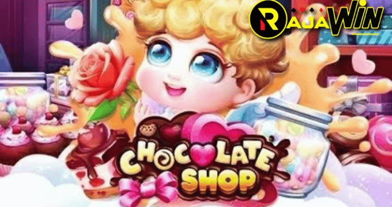 Tampilan permainan slot Chocolate Shop Joker Gaming bertema olahan cokelat manis dan lezat.