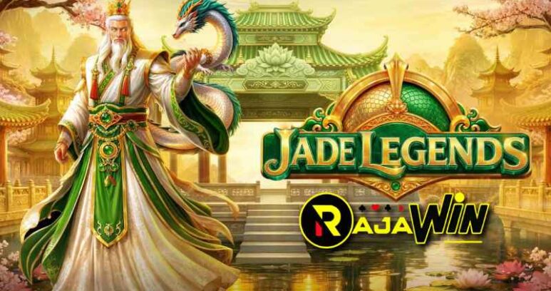Tampilan slot Jade Legends Pragmatic Play bertema keagungan batu giok dan mitologi oriental.