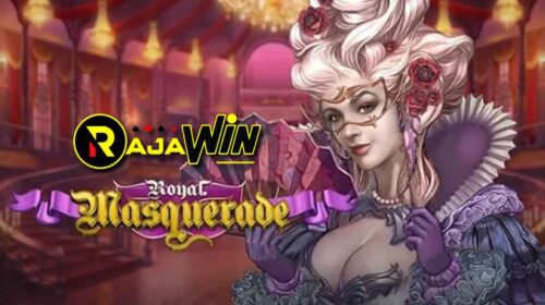 Tampilan slot Masquerade Joker Gaming bertema pesta topeng Venesia yang mewah dan misterius