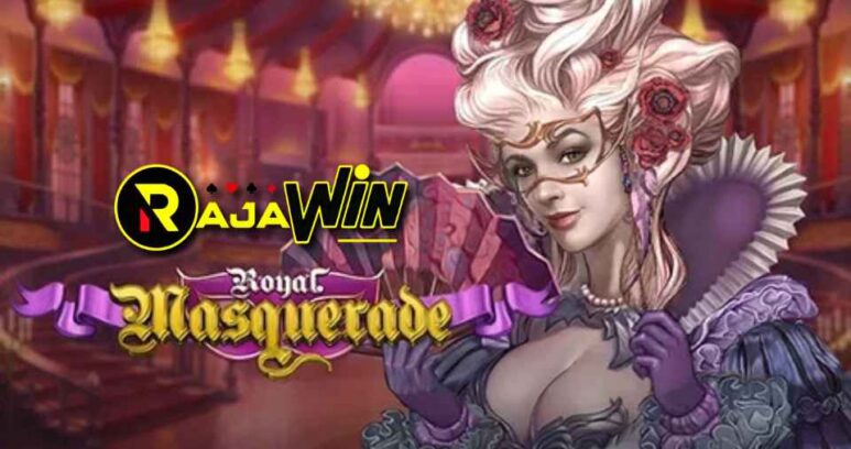 Tampilan slot Masquerade Joker Gaming bertema pesta topeng Venesia yang mewah dan misterius
