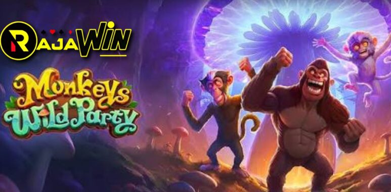 Panduan trik menang bermain slot online Monkeys Wild Party PG Soft bertema pesta hutan hari ini.