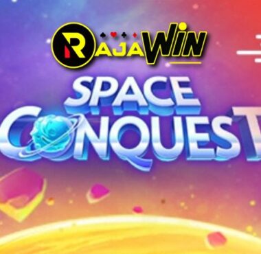 Tampilan slot Space Conquest Spadegaming bertema penjelajahan luar angkasa dan antariksa futuristik