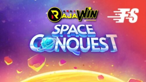 Tampilan slot Space Conquest Spadegaming bertema penjelajahan luar angkasa dan antariksa futuristik
