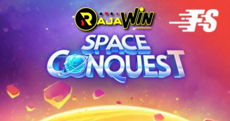 Tampilan slot Space Conquest Spadegaming bertema penjelajahan luar angkasa dan antariksa futuristik
